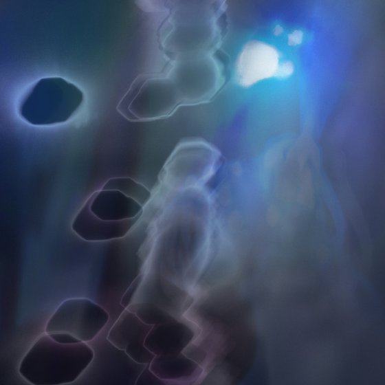 Shop #1 Night (Blue Magenta) Soho London