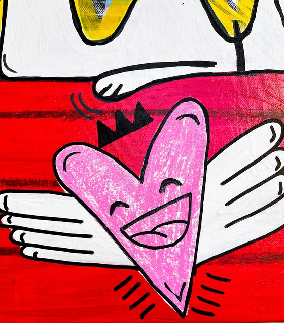Keep looking up! (50x100cm) Ready to hang
