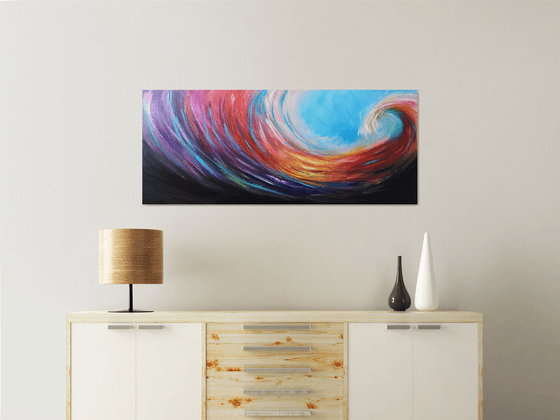 Wave of Joy - seascape, emotional, panoramic
