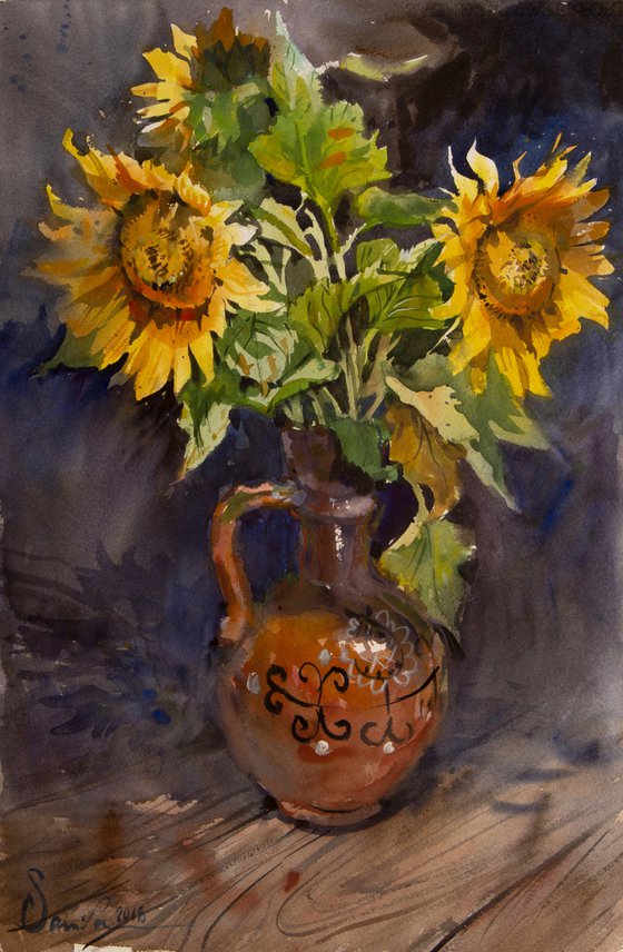 Sunflowers painting