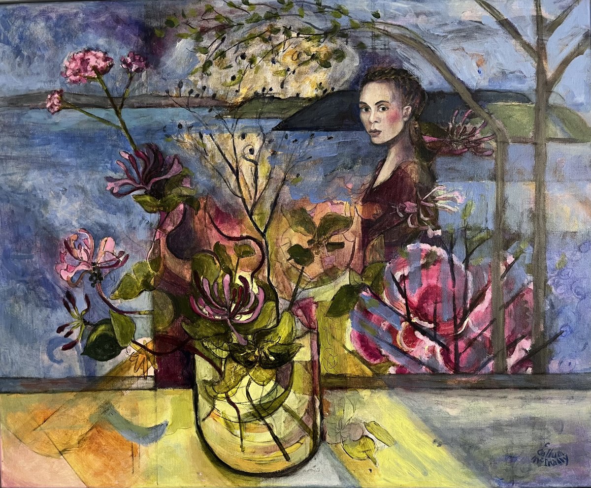 Impressionistic Landscape Acrylic Painting By Christine Callum Mcinally, 30 X 25, Dreamscape Scotland, Original Artwork