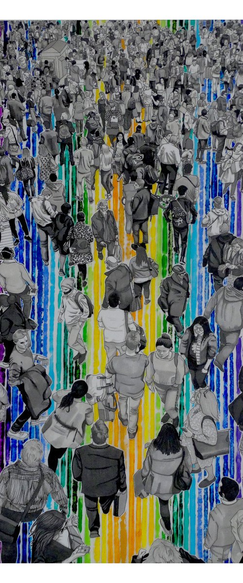 “People At Station I” (Original) by Arturo Garcia de las Heras (Agheras73)