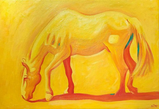 Yellow horse