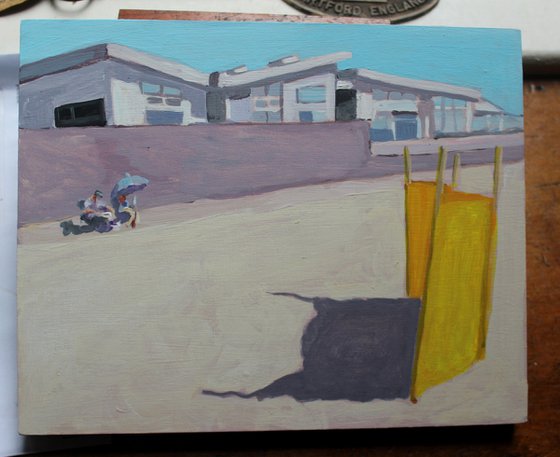 Windbreak on Swansea Beach