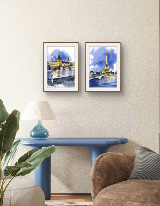 Paris and Prague(Diptych)