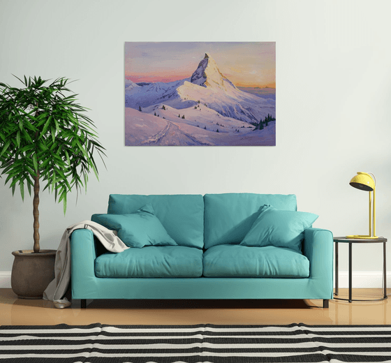 Winter day near the Matterhorn