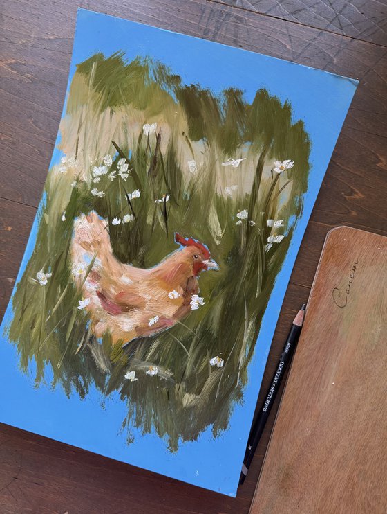 Chicken in the Meadow