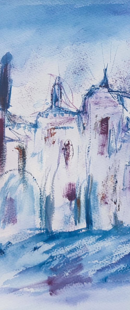 La belle abbaye - Watercolour by ÂME SAUVAGE