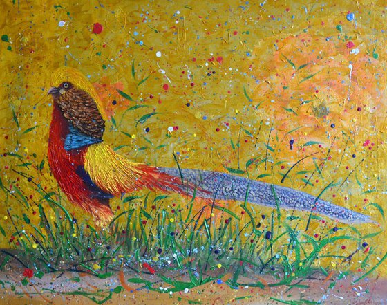 Pheasant on the catwalk - Large 100x81 cm