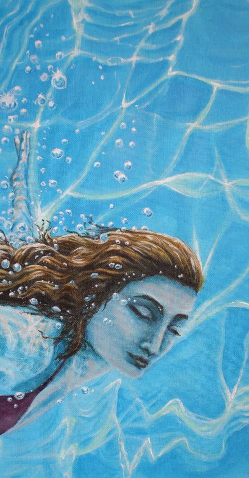 Freedom (Blue Girl) - pool by Jadu Sheridan