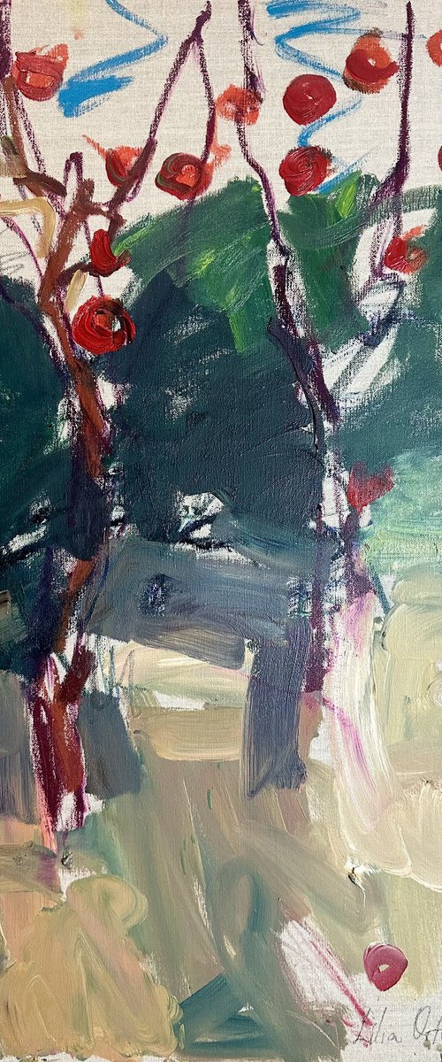 Apple trees. by Lilia Orlova-Holmes