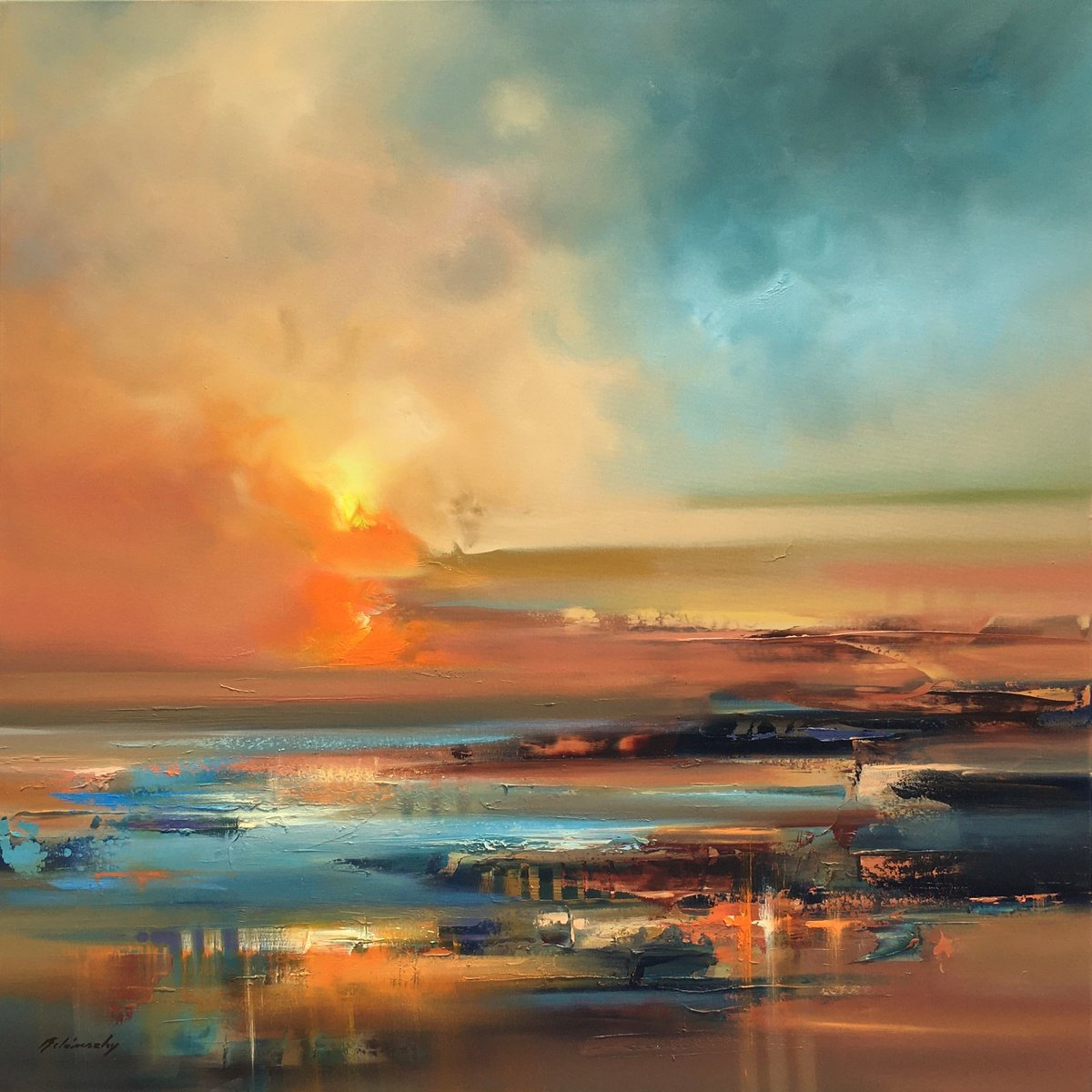 Lucid Light By Beata Belanszky Demko, 39 X 39, Artwork For Sale On Artfinder
