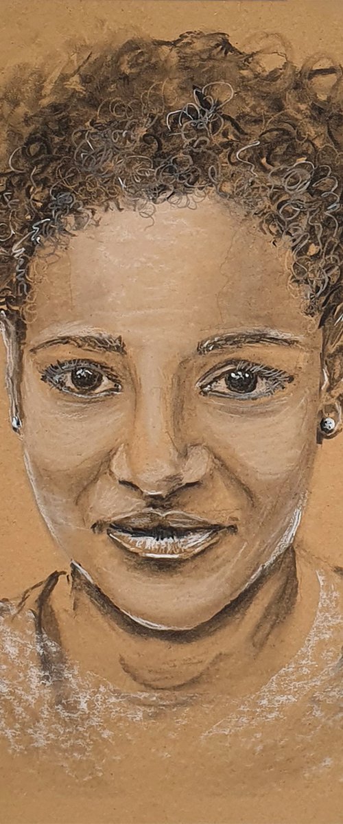 Black Lives Matter. Charcoal drawing on toned paper by Yulia Schuster