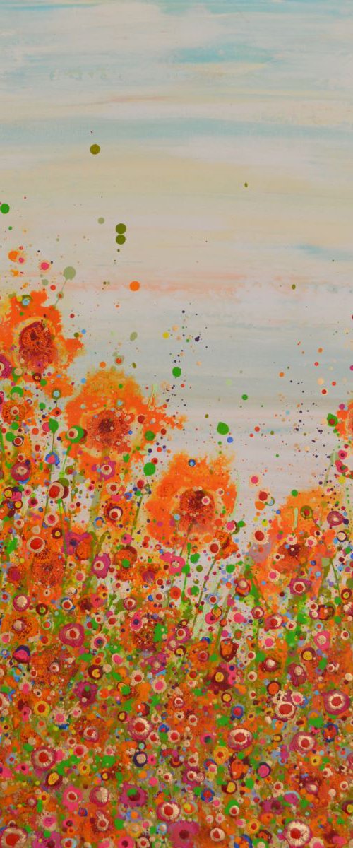 orange flowers by Alyson Howard