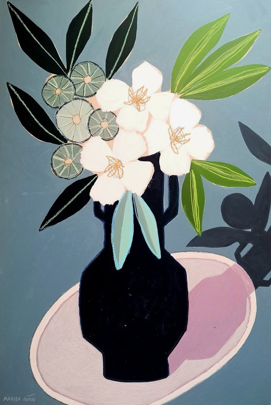 Spring Florals in Blue II