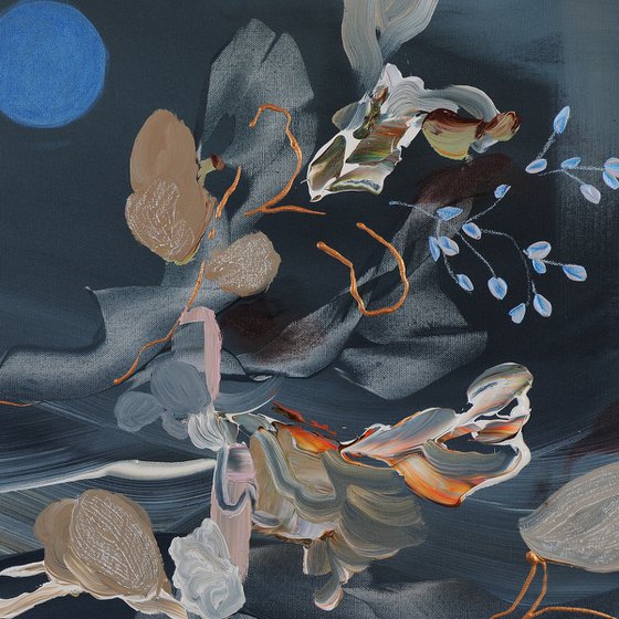 Dreaming in Cerulean Diptych