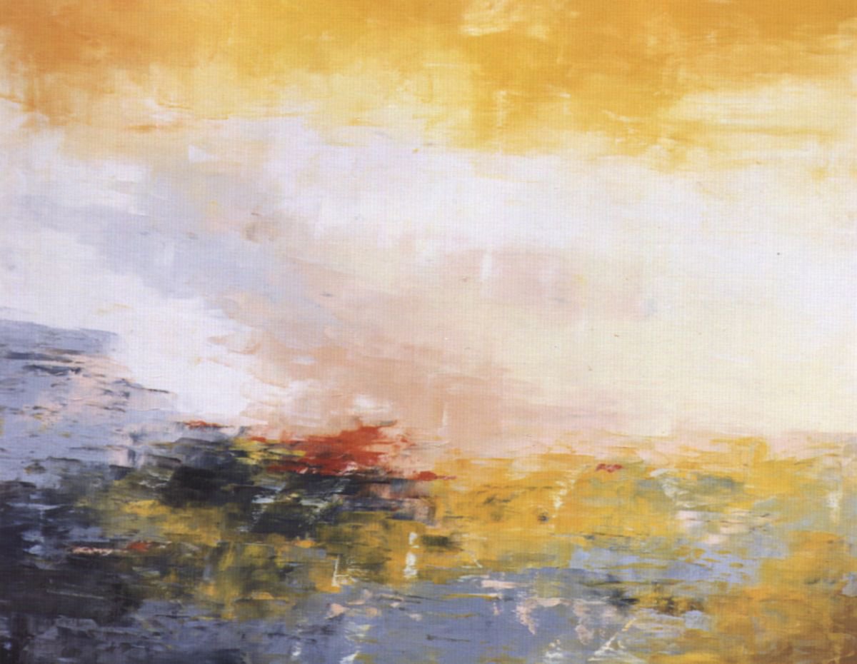 Son Serra (orange/grey) Beach (ref#:384-20F) by Saroja La Colorista
