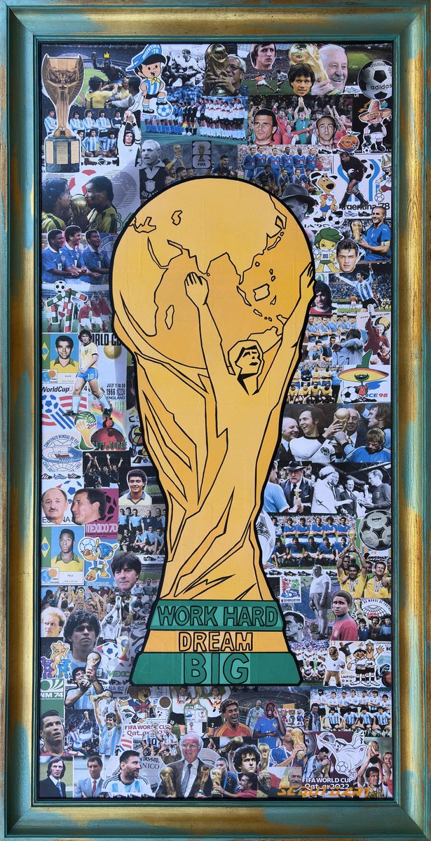Urban And Pop Painting , Fifa World Cup By Segutoart, 28 X 56, Artwork For Sale On Artfinder