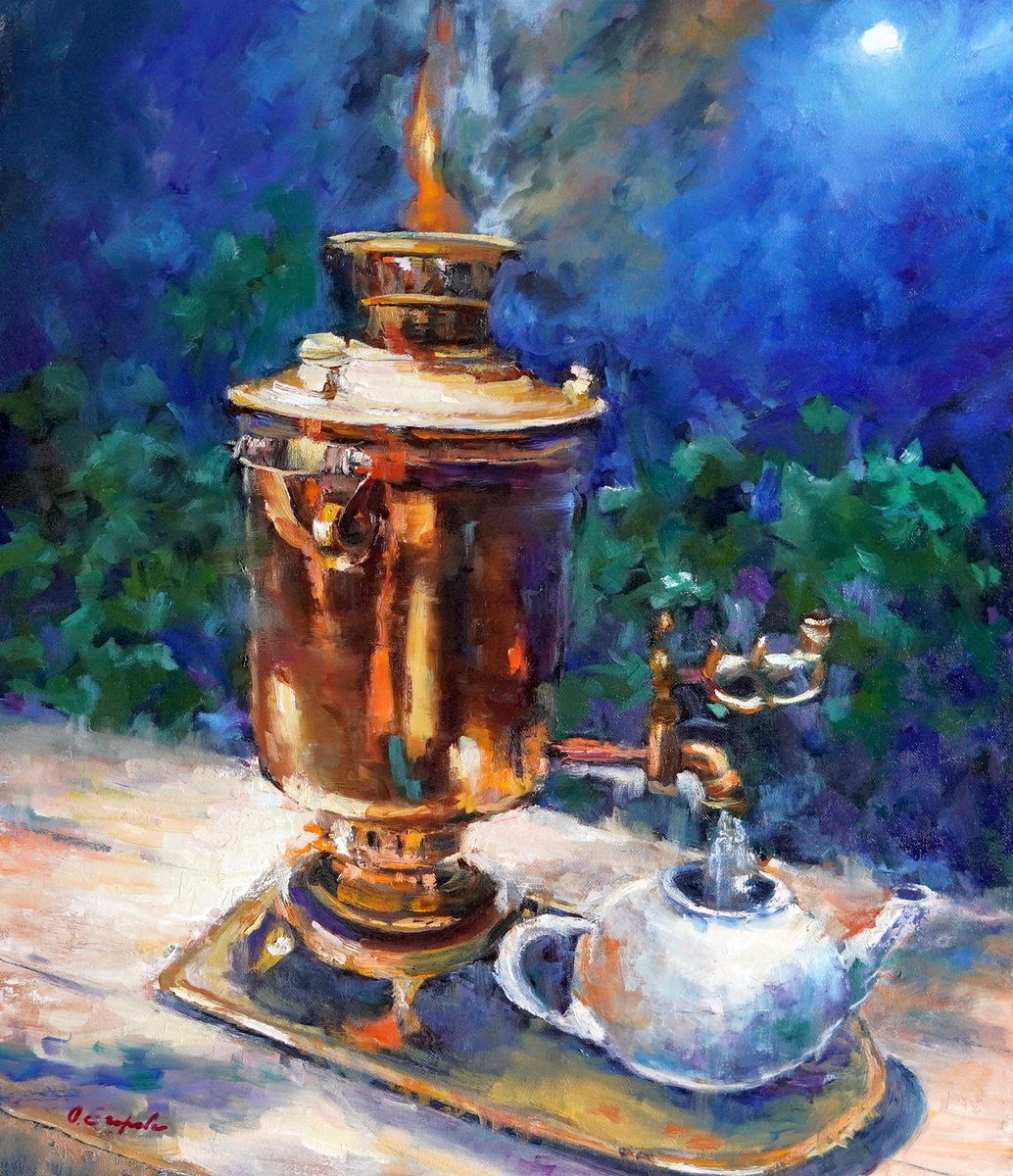 Tea from Samovar by Olga Egorov