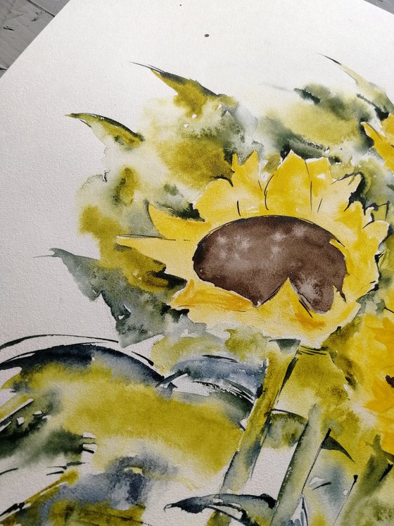 Sunflowers painting.