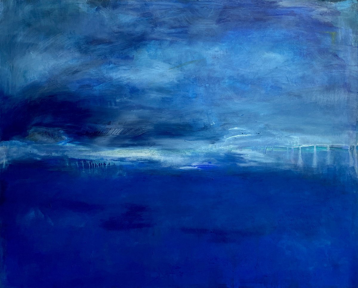 Deep Blue - Abstract Seascape by Gesa Reuter