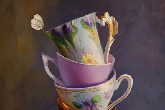 "Cups and Butterfly"