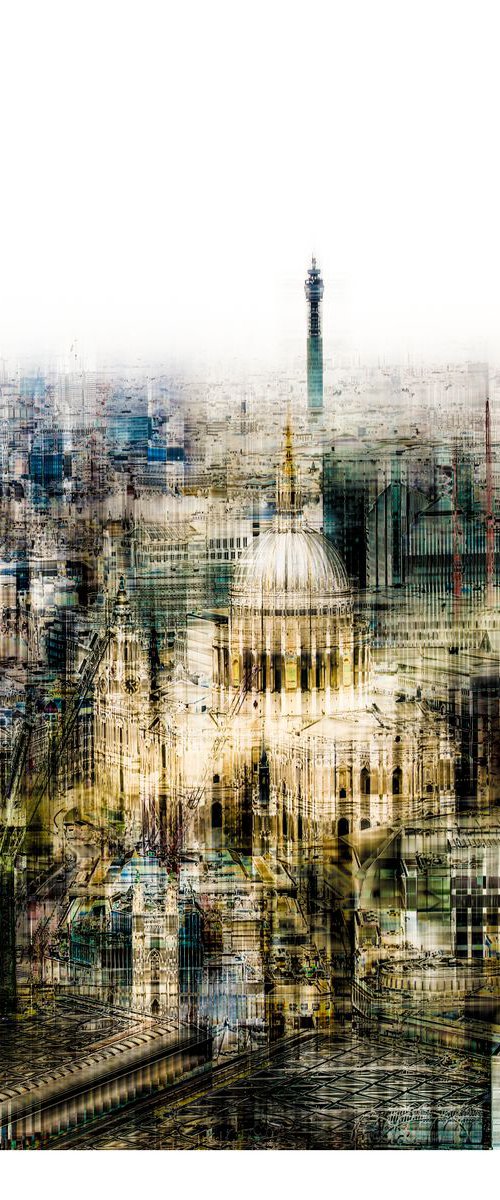 Agitated Views #9: London Arial View (Limited Edition of 10) by Graham Briggs