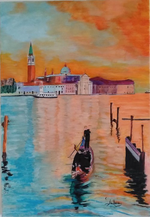 Sunset on Venice by Isabelle Lucas