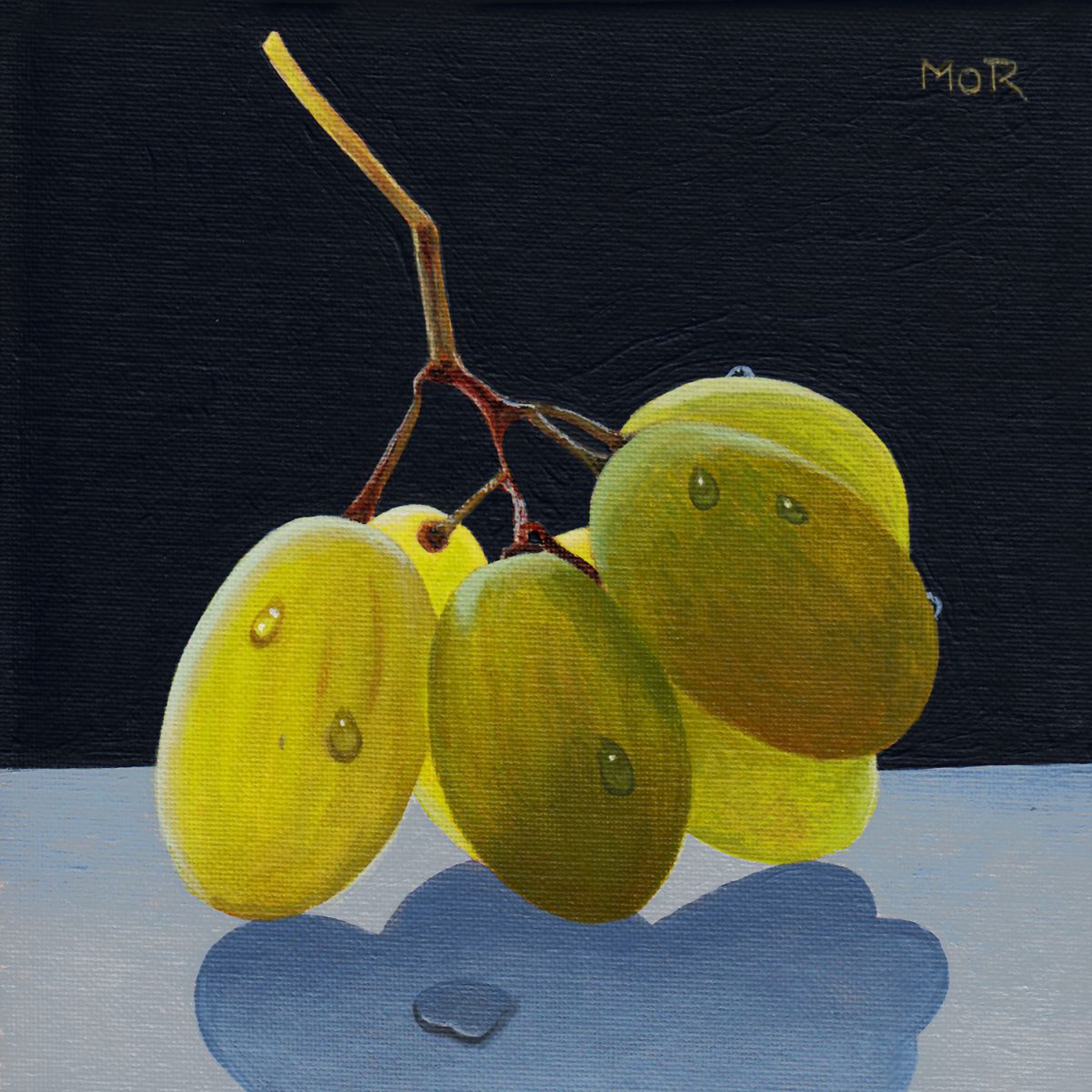 Grapes Acrylic Painting By Dietrich Moravec Artfinder