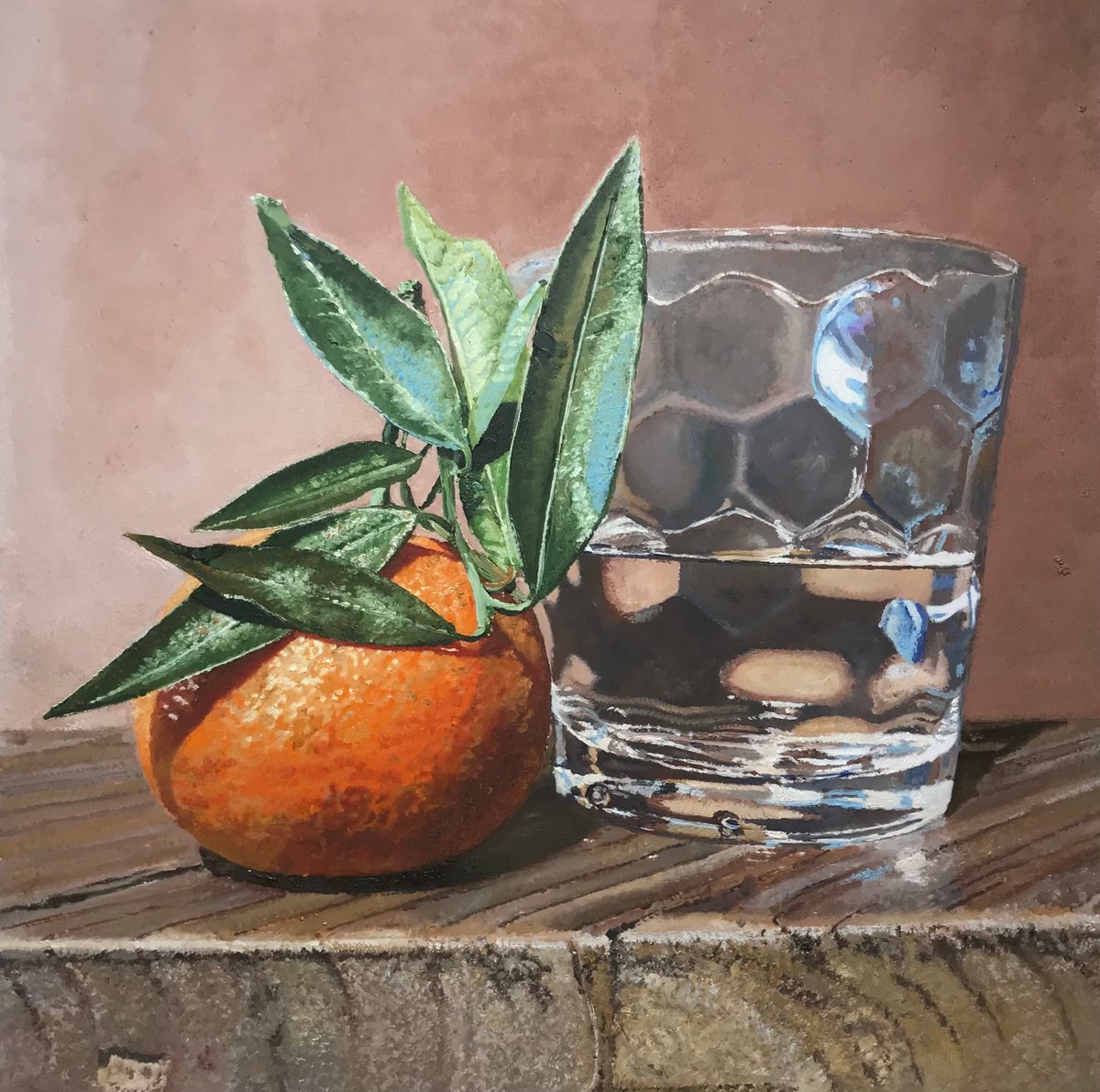 mandarino con bicchiere by simone giaiacopi