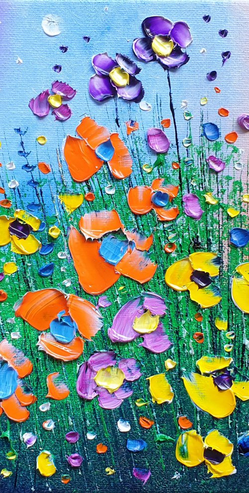 "Dawn Meadow Flowers in Love" by Phil Broad