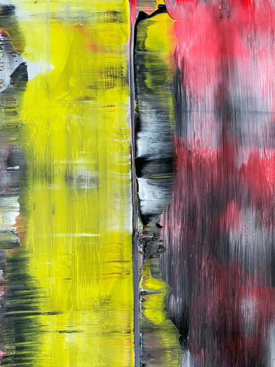 "It Takes A Village" - Save As A Series - Original PMS Large Abstract Six Panel Acrylic Paintings On Plexiglass and Wooden Panel, Framed - 78" x 52"