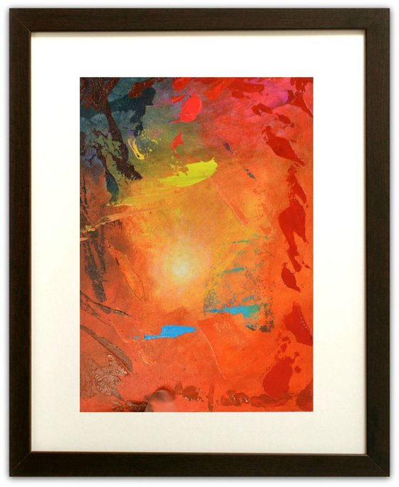 Eyecatcher 13 - small abstract with orange and red