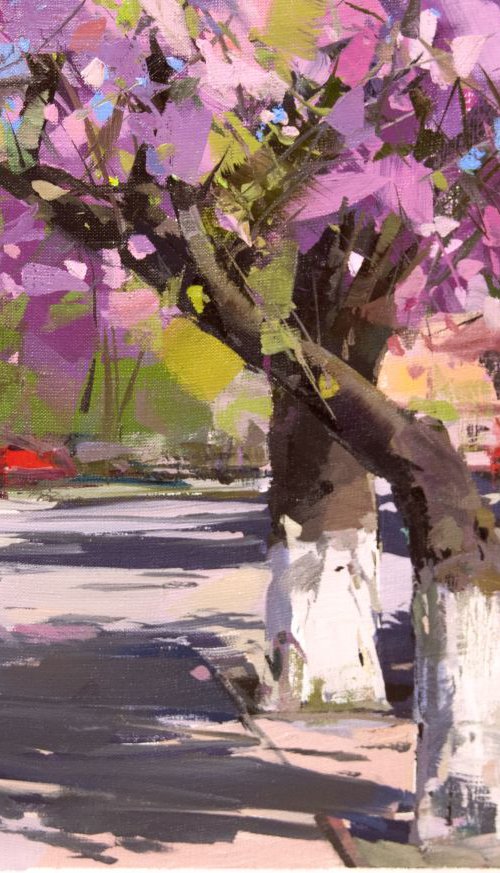 Landscape Painting- Shadow of Spring by Yuri Pysar