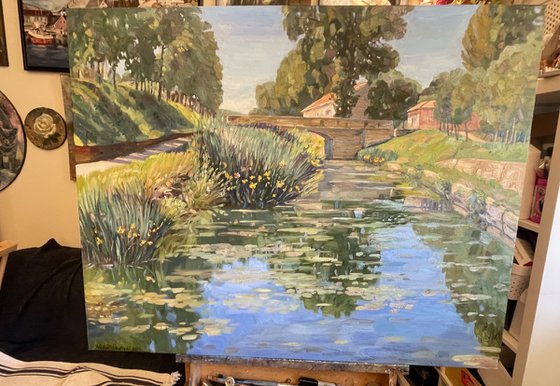 Overgrown channel