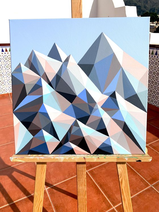 BLUE SNOWY MOUNTAINS