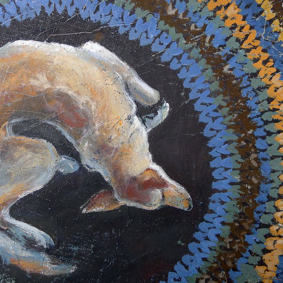 Rug with a Dog. Nala carpet.