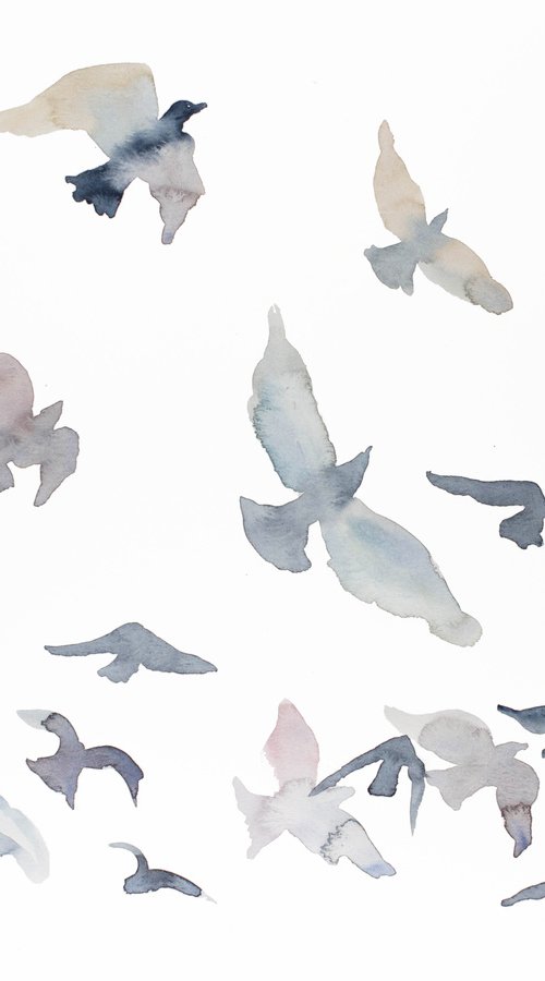 Birds in Flight No. 5 by Elizabeth Becker