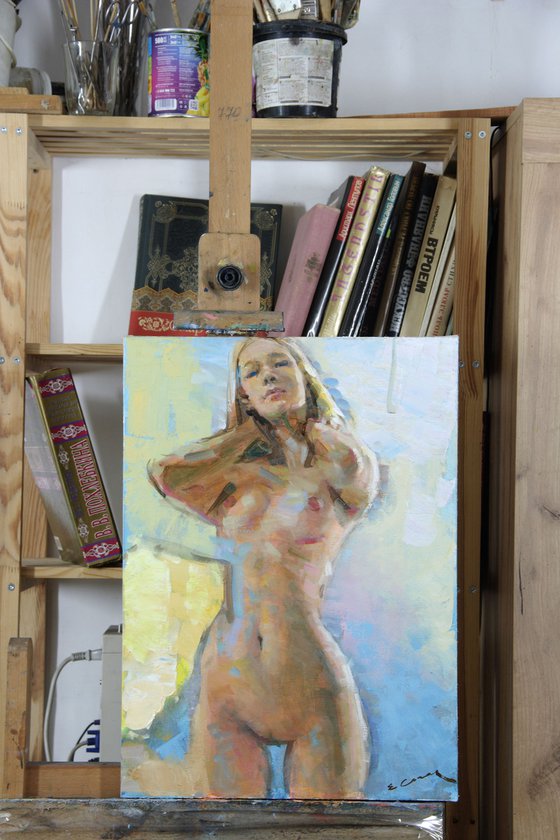 Oil Painting on canvas "Nude"