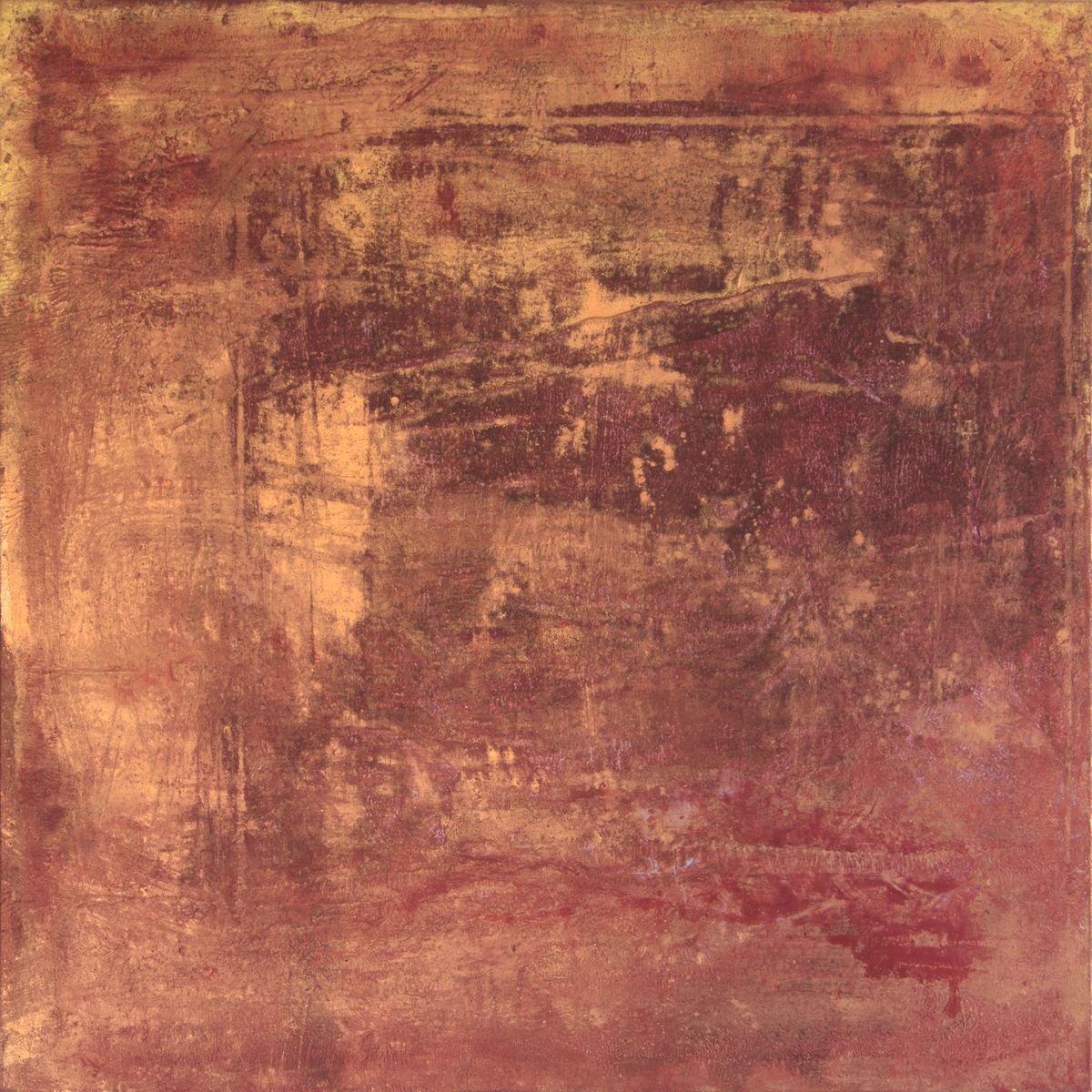 Abstract Acrylic Painting By Rokas Berziunas, 35 X 35", No. 380 (90 X 90 Cm), Original Artwork