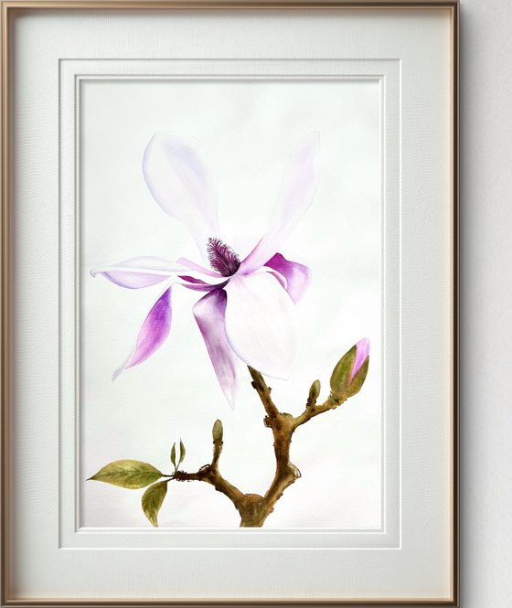Diptych Wild Pink magnolia