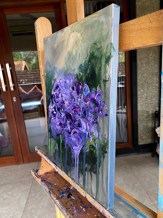 Hydrangea Study — Purple Bloom
