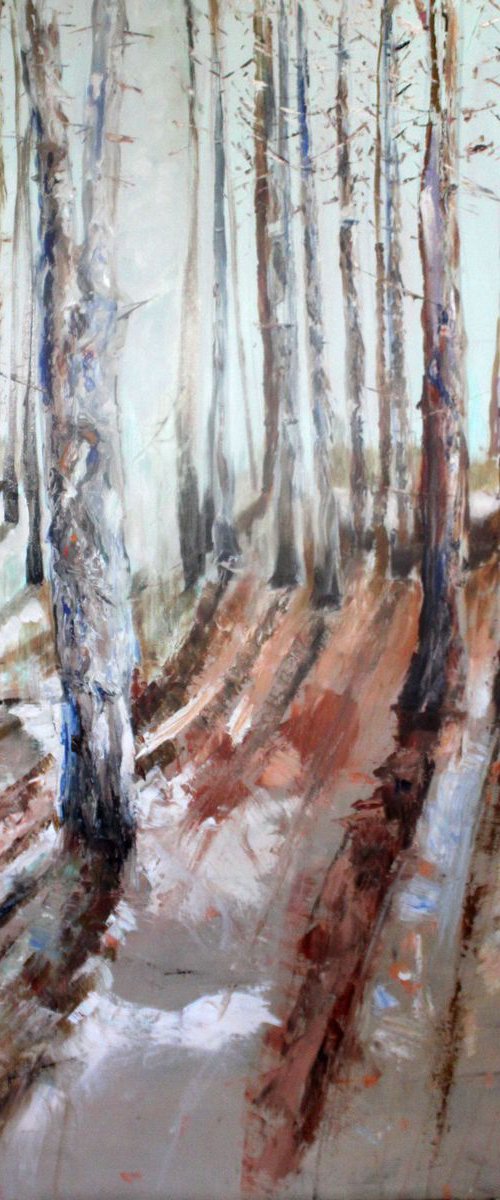 THE PINE FOREST WHERE WE FIND THE MUSHROOMS by Maureen Finck