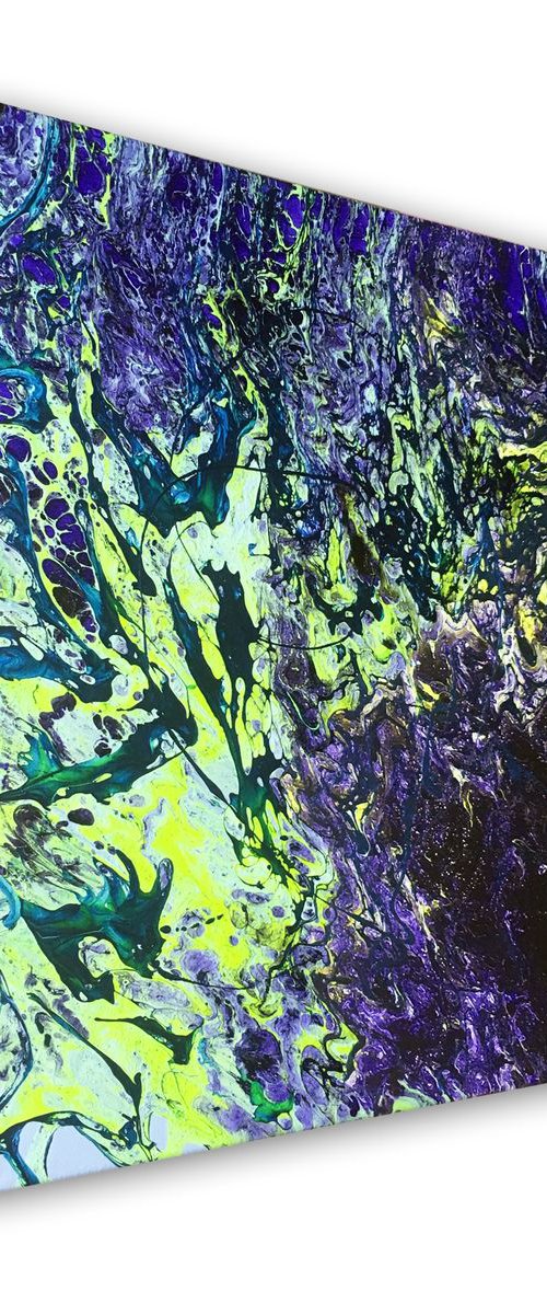 "A Tangled Web We Weave" - Original Abstract PMS Fluid Painting - 16 x 20 inches by Preston M. Smith (PMS)