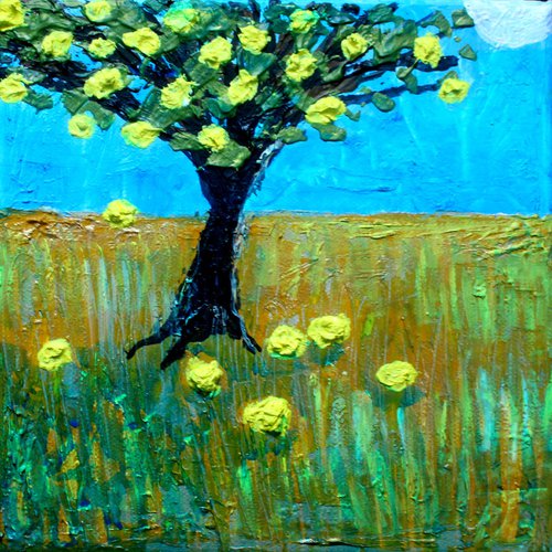 Lemon Tree I (small 20 cm x 20 cm) by Paul J Best