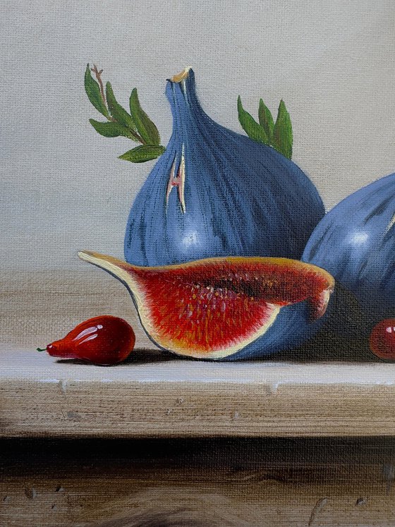 Cornelian cherry with fig