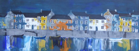 Harbour reflections - diptych