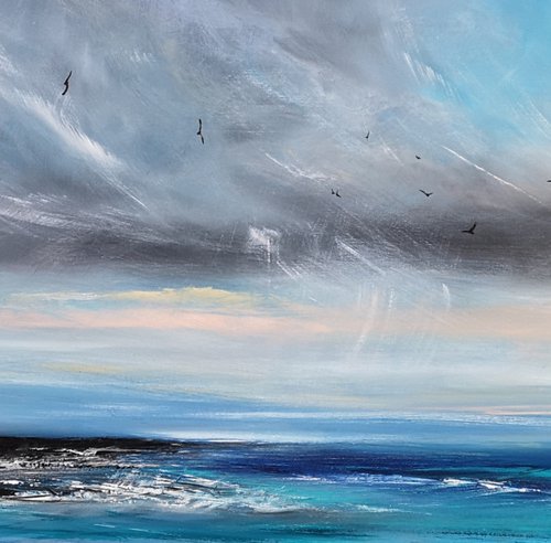 The Greatest Things In Life Are Free 1 - peaceful seascape, stunning, panoramic by Mel Graham