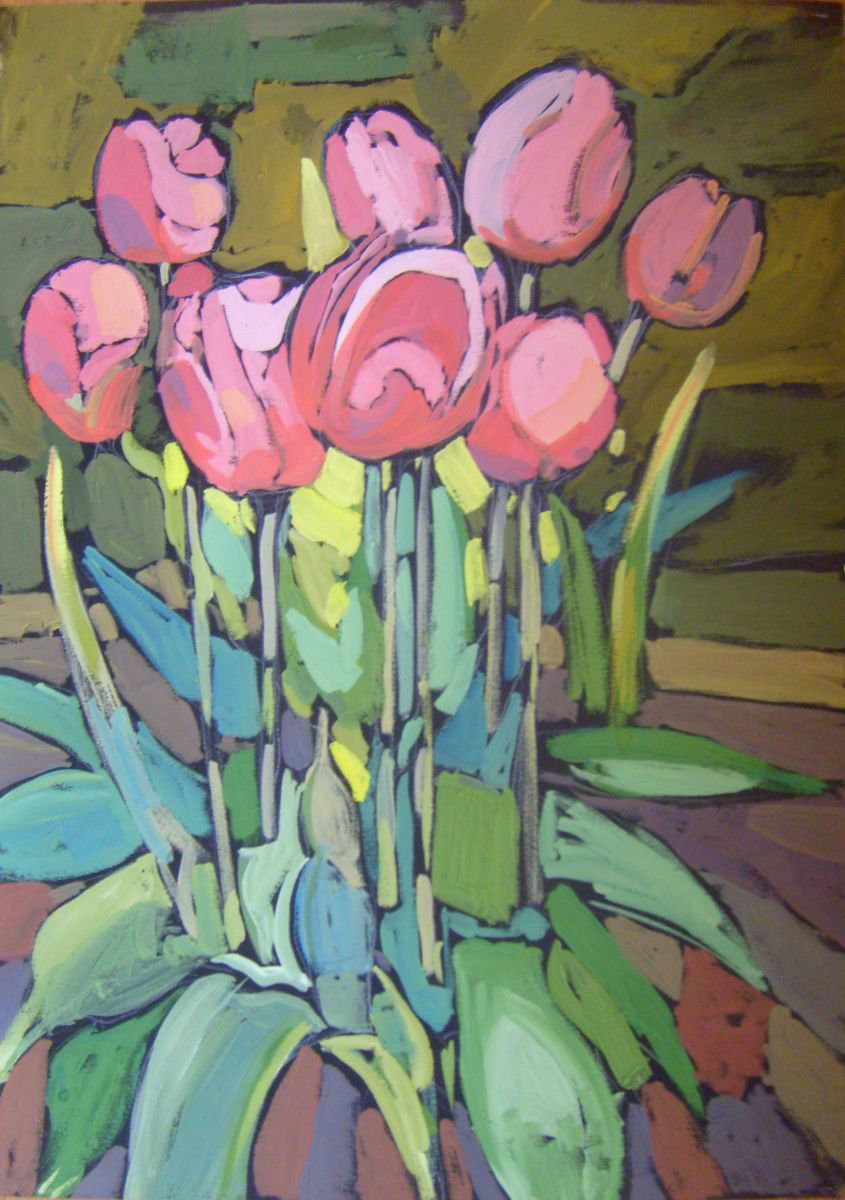 Tulips by Nastasia Chertkova