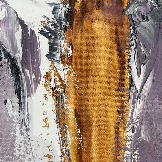 Abstraction lilac purple tones